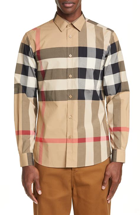 burberry button-up men's|Burberry button up men's cheap.